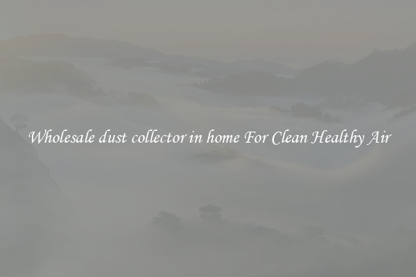 Wholesale dust collector in home For Clean Healthy Air