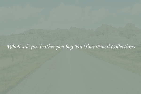 Wholesale pvc leather pen bag For Your Pencil Collections