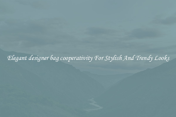 Elegant designer bag cooperativity For Stylish And Trendy Looks