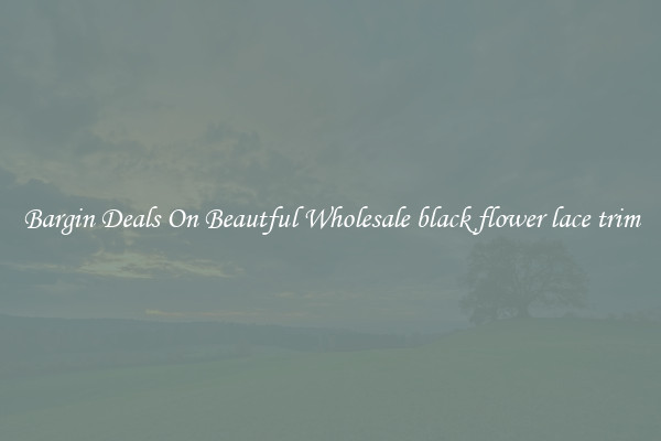 Bargin Deals On Beautful Wholesale black flower lace trim