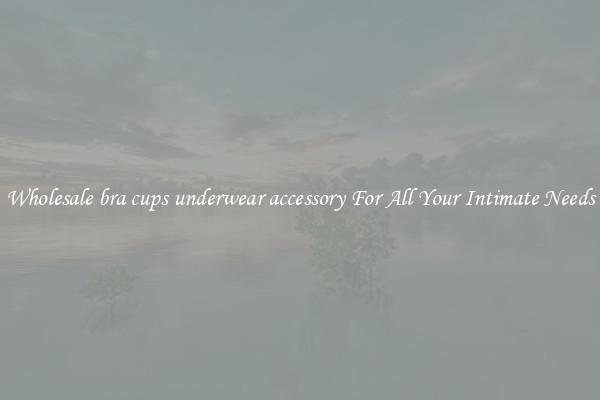 Wholesale bra cups underwear accessory For All Your Intimate Needs