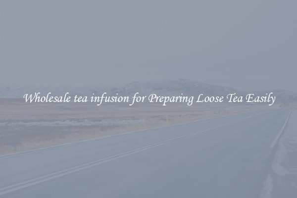 Wholesale tea infusion for Preparing Loose Tea Easily
