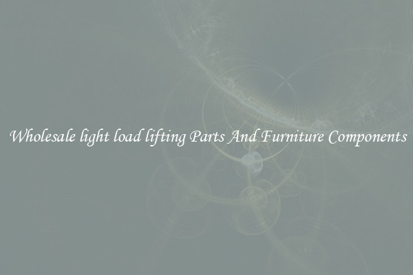 Wholesale light load lifting Parts And Furniture Components