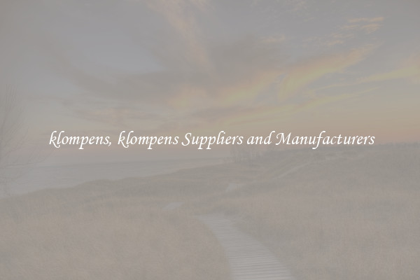 klompens, klompens Suppliers and Manufacturers