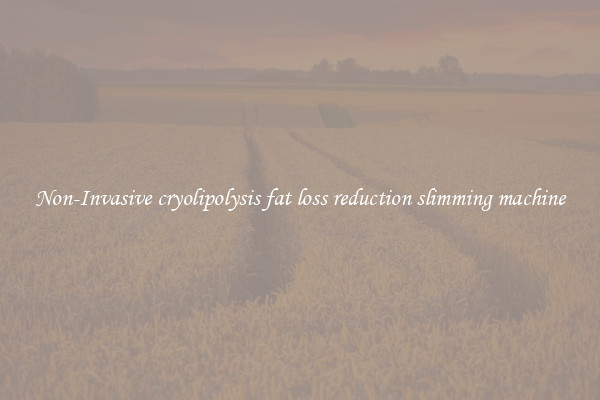 Non-Invasive cryolipolysis fat loss reduction slimming machine