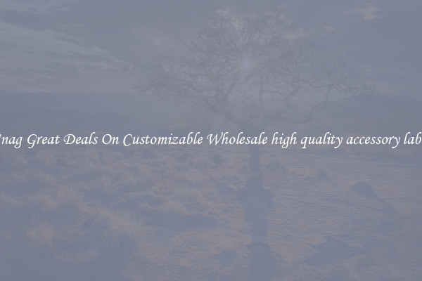 Snag Great Deals On Customizable Wholesale high quality accessory label