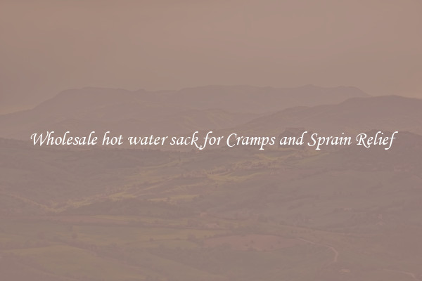 Wholesale hot water sack for Cramps and Sprain Relief